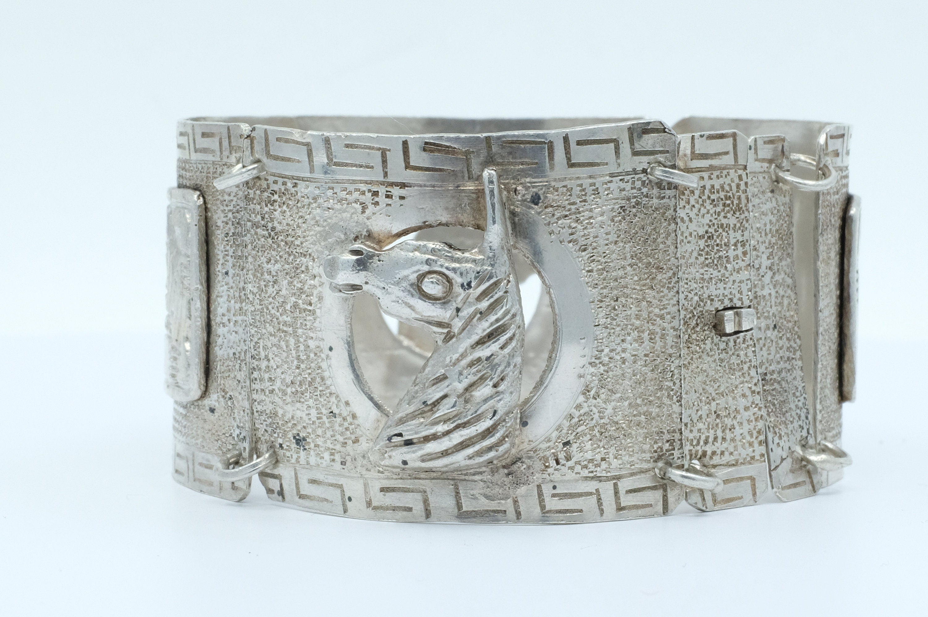 Silver Peruvian Llama Bracelet