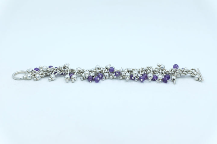 Sterling Silver Amethyst Bracelet