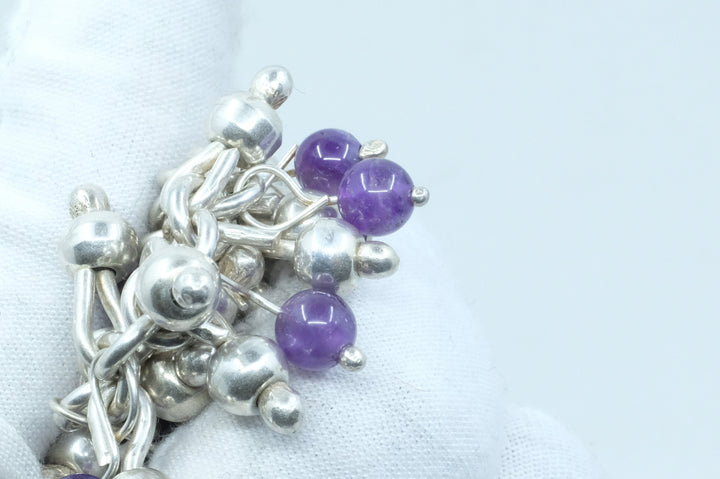 Sterling Silver Amethyst Bracelet