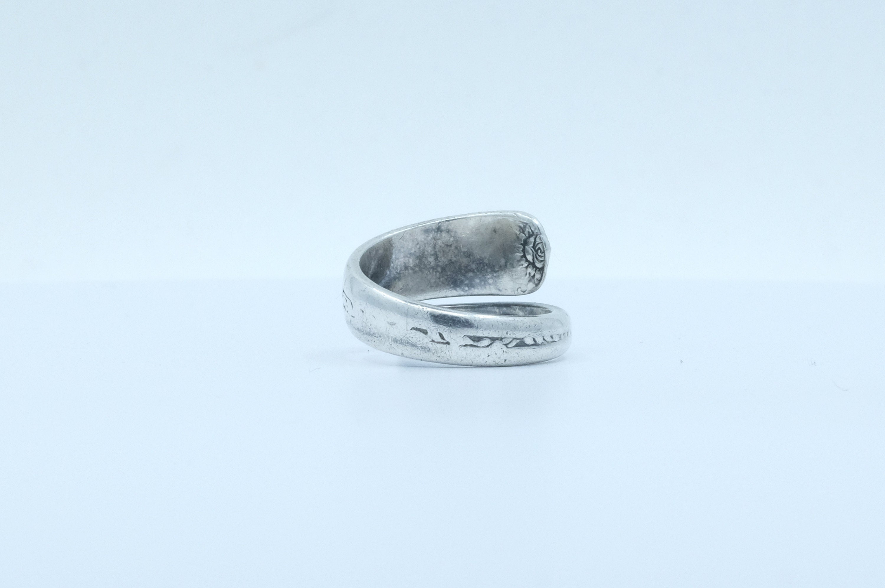 Sterling Silver Towle Floral Spoon Ring