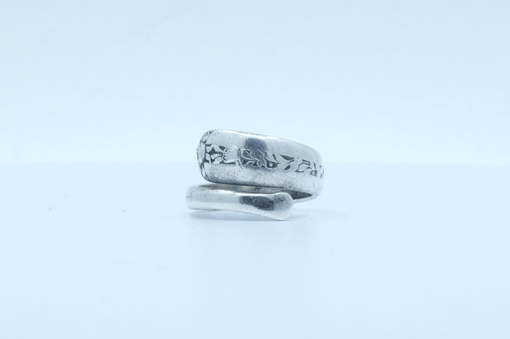 Sterling Silver Towle Floral Spoon Ring