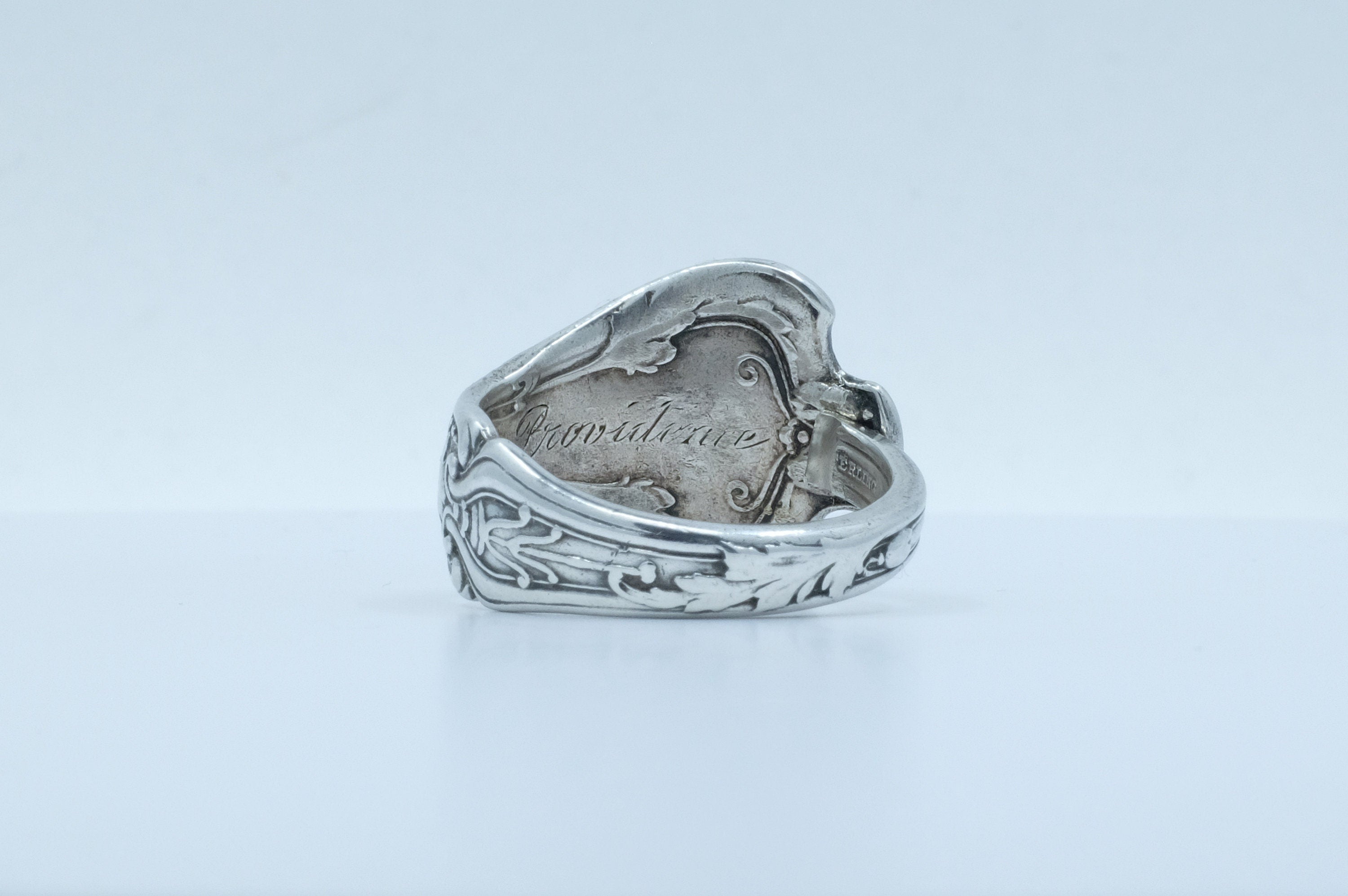 Sterling Silver Art Nouveau Spoon Ring