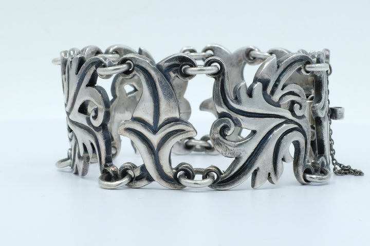 Sterling Silver Pedro Castillo Foliate Bracelet