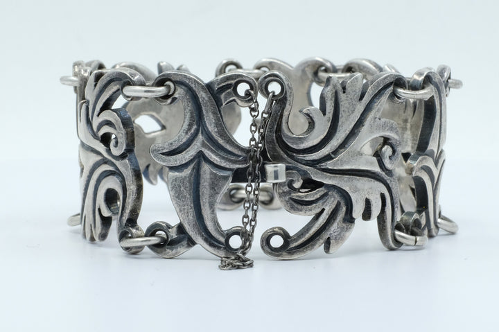 Sterling Silver Pedro Castillo Foliate Bracelet