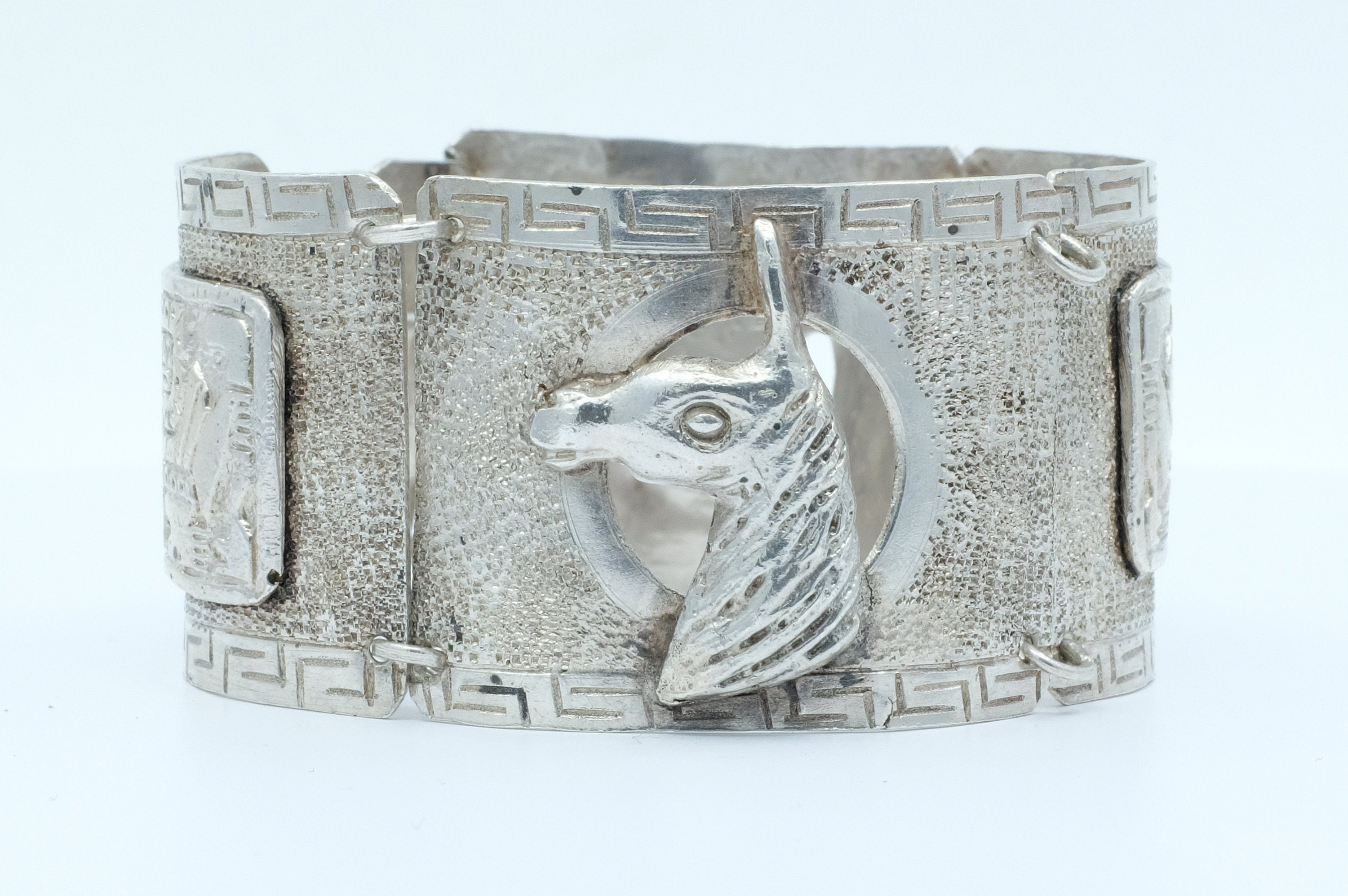 Silver Peruvian Llama Bracelet