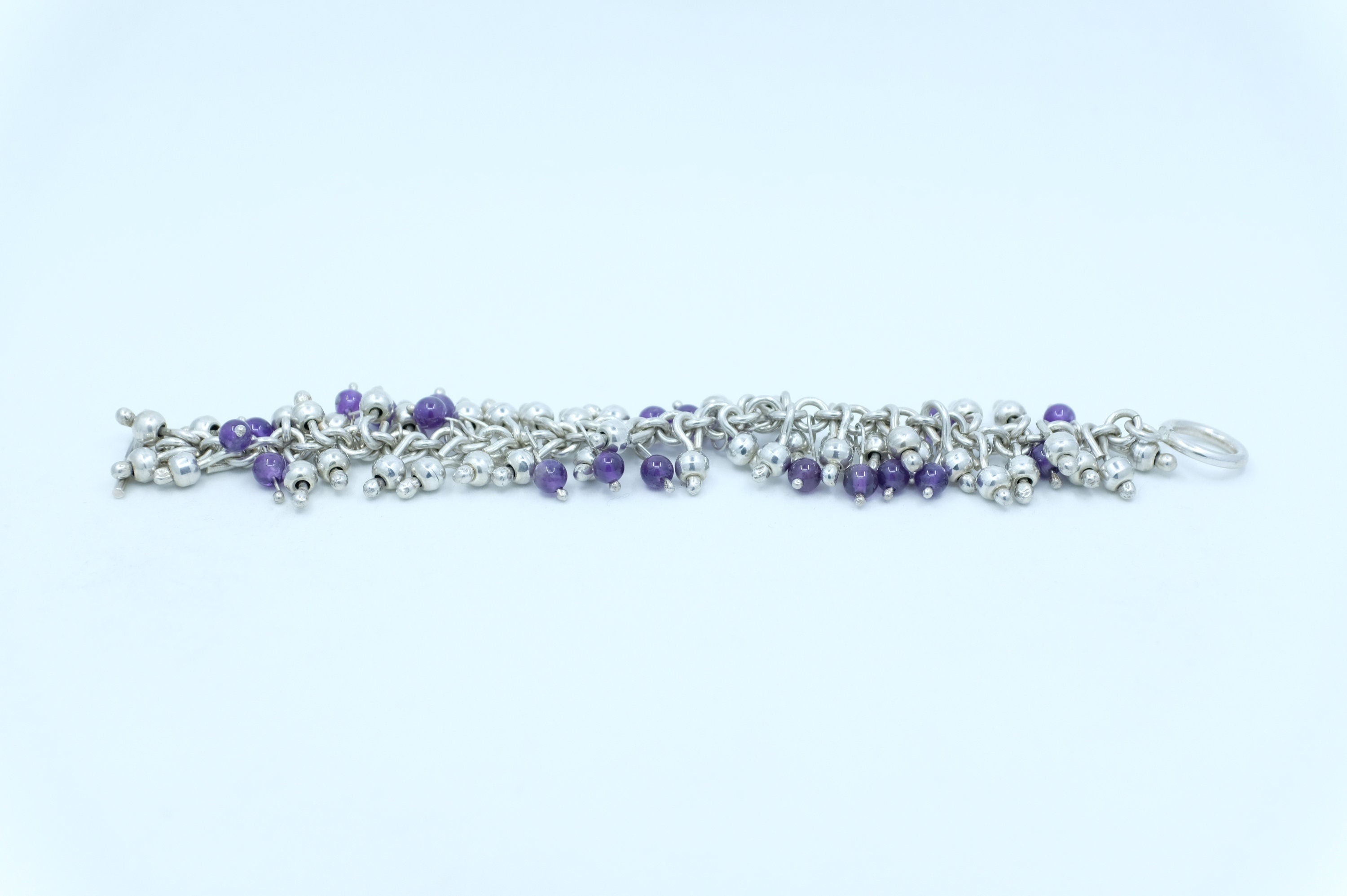 Sterling Silver Amethyst Bracelet