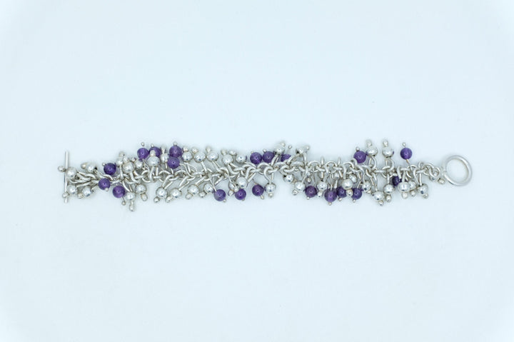 Sterling Silver Amethyst Bracelet