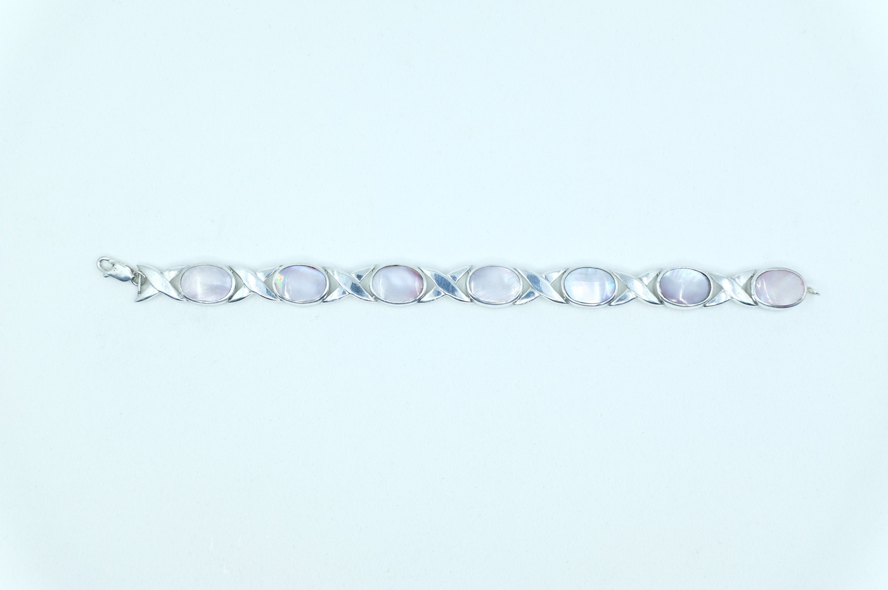 Sterling Silver Mother of Pearl Bracelet