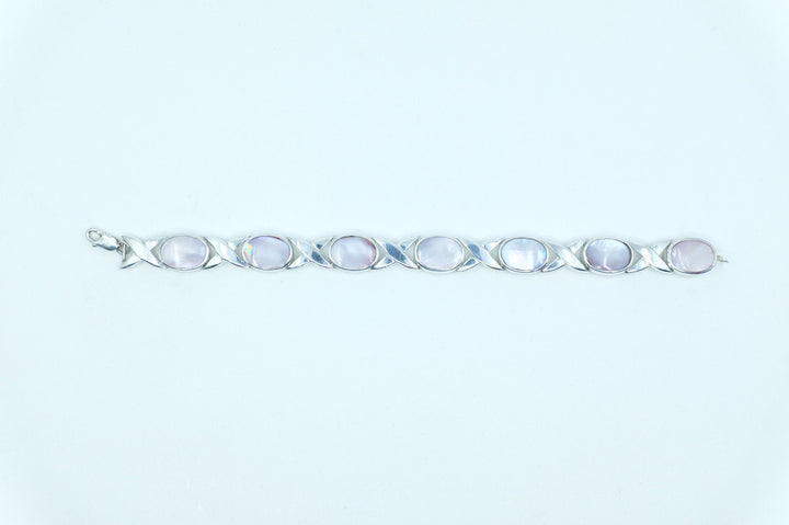 Sterling Silver Mother of Pearl Bracelet