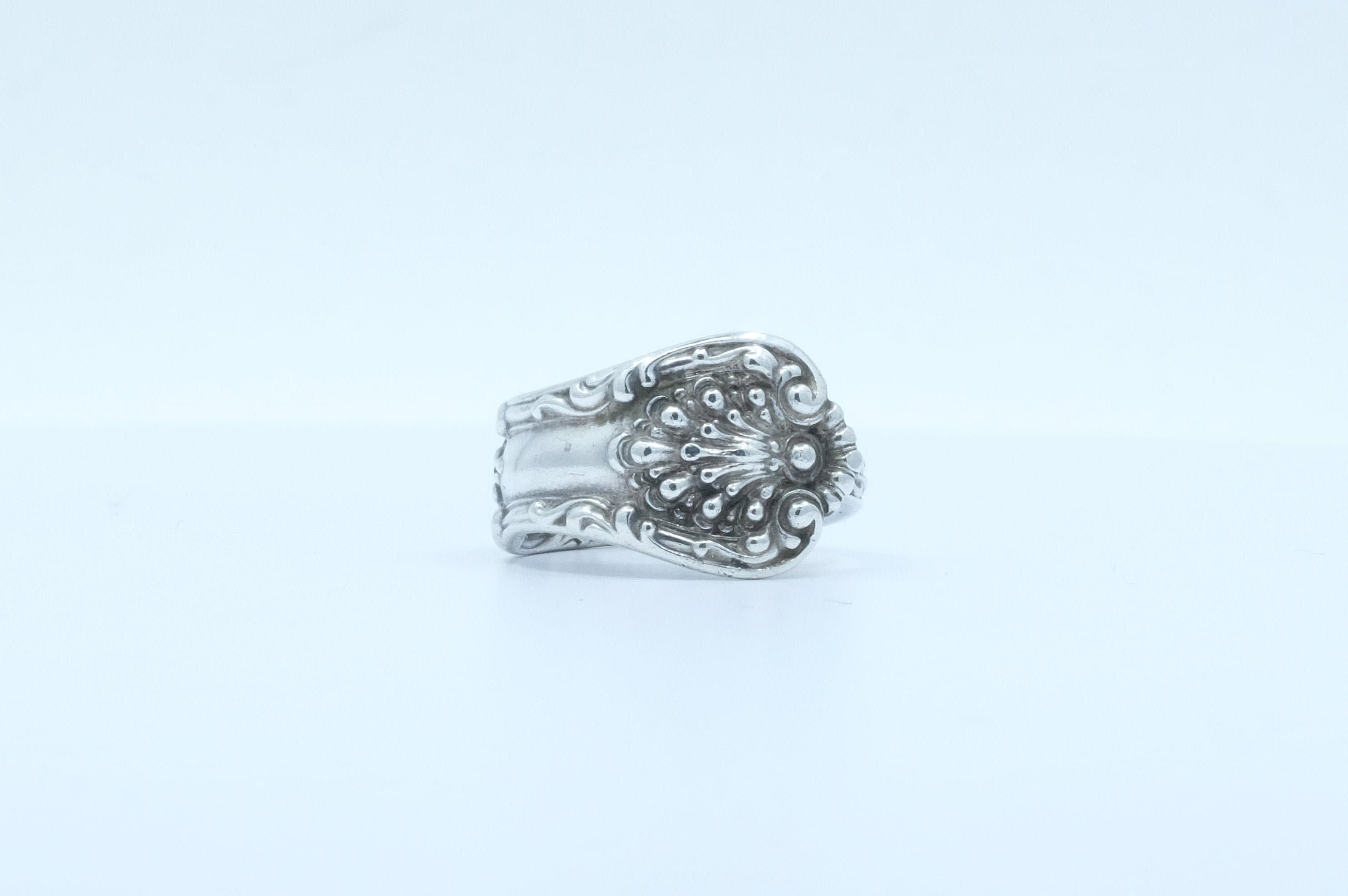 Sterling Silver Shell Motif Spoon Ring