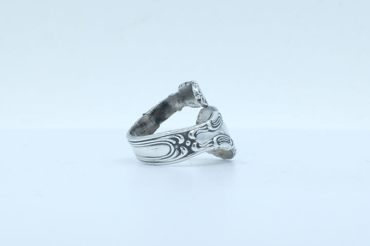 Sterling Silver Baroque Spoon Ring