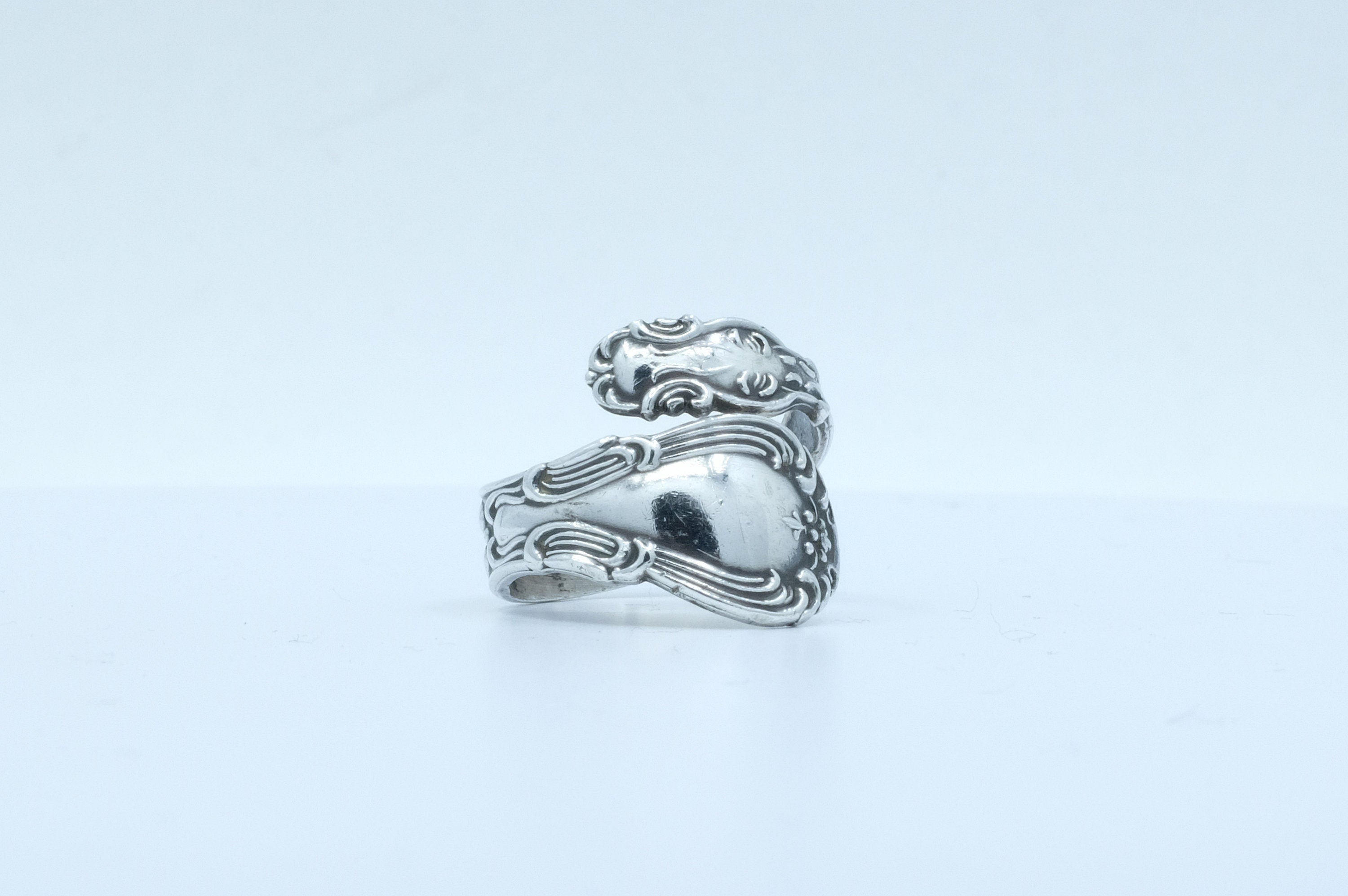 Sterling Silver Baroque Spoon Ring