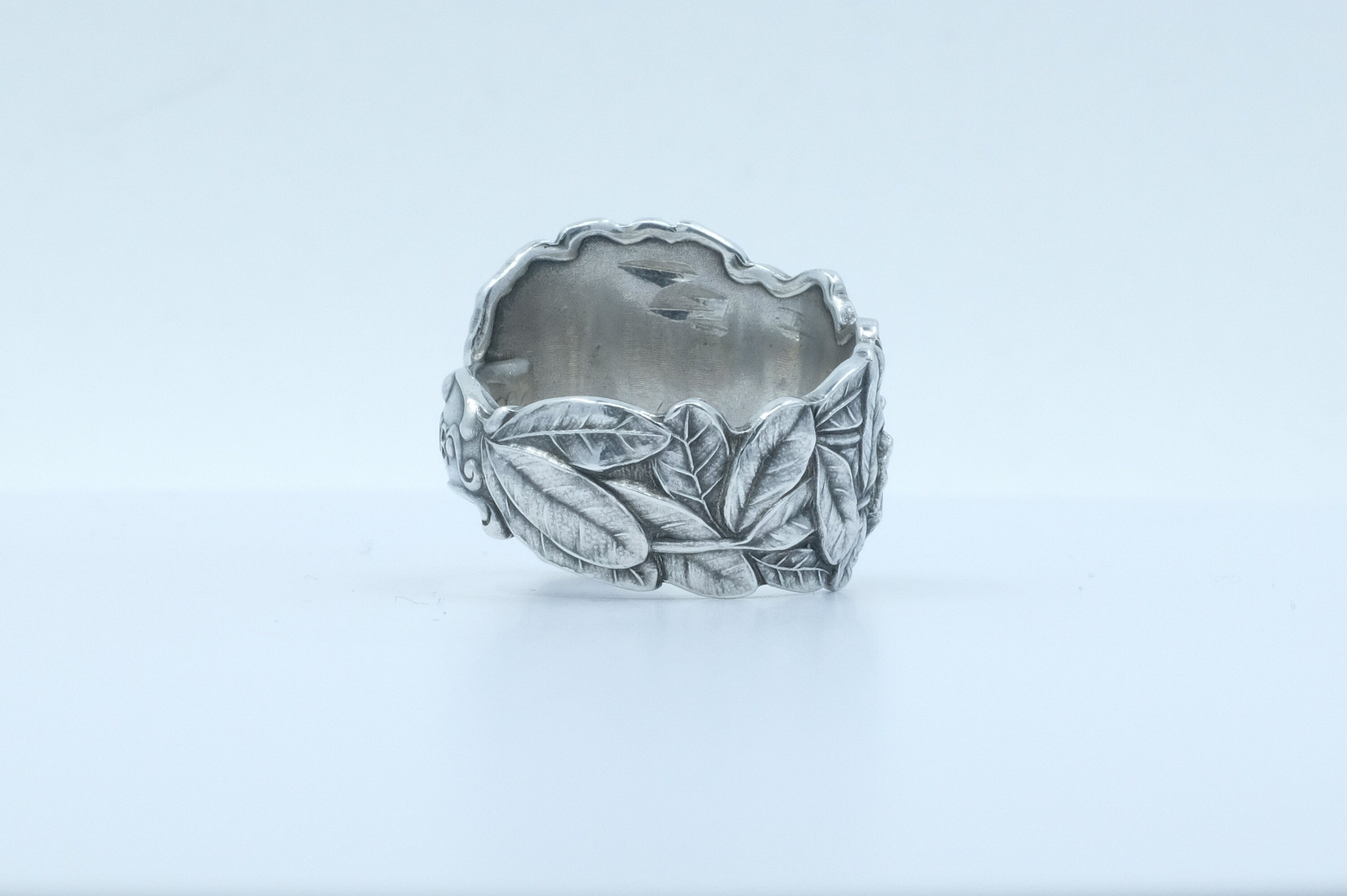 Sterling Silver Rhododendron Flower Spoon Ring