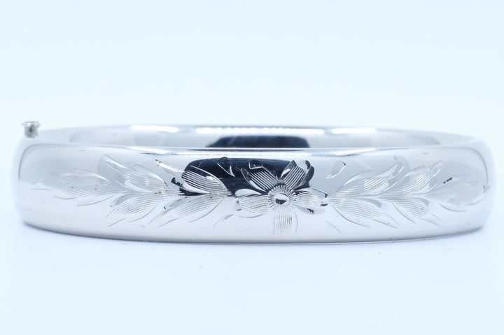 Sterling Silver Hinged Bangle