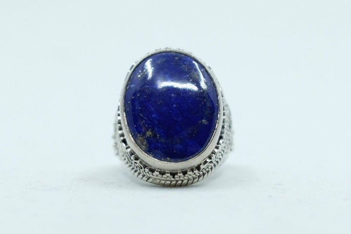 Sterling Silver Balinese Lapis Ring