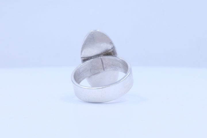 Sterling Silver Oval Modernist Ring