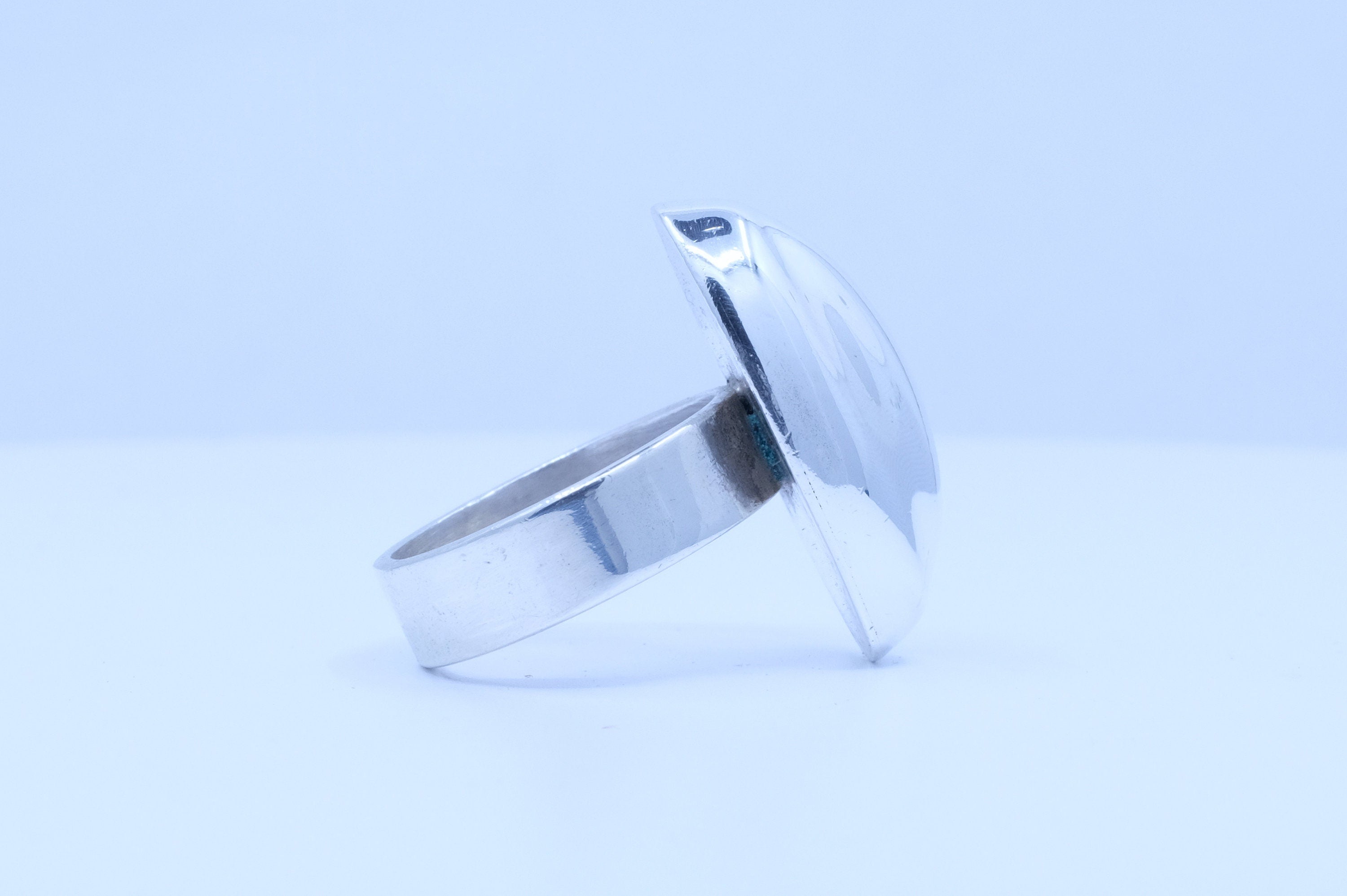 Sterling Silver Oval Modernist Ring