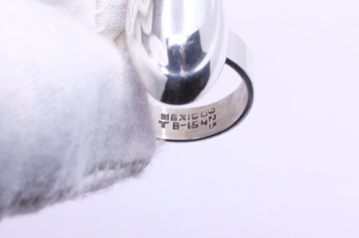 Sterling Silver Oval Modernist Ring