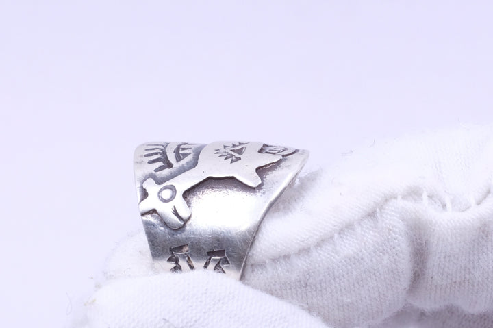 Sterling Silver Fred Harvey Era Horse/Dog Ring