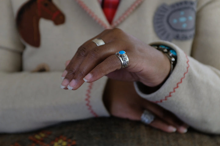 Sterling Silver Turquoise Carol Felley Ring