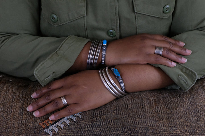 Sterling Silver Chimney Butte Navajo Cuff Bracelet