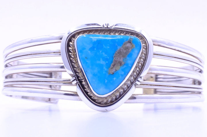 Sterling Silver Turquoise Priscilla Smith Navajo Cuff Bracelet