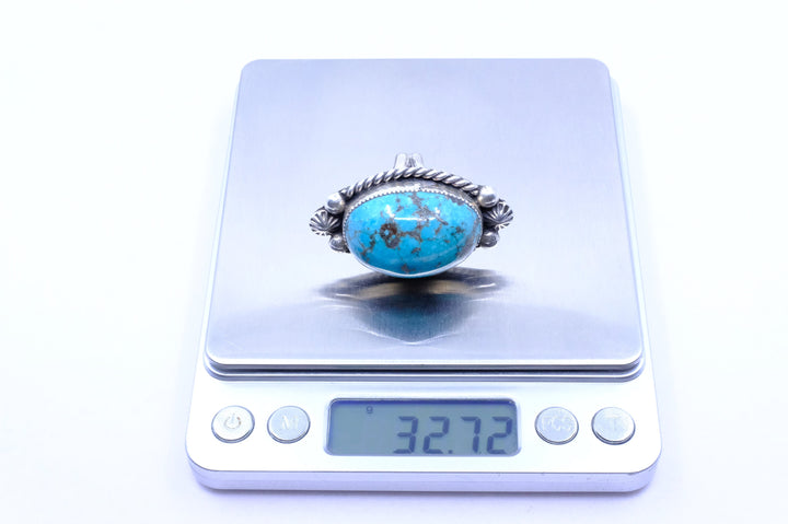 Sterling Silver Egyptian Turquoise Chimney Butte Ring