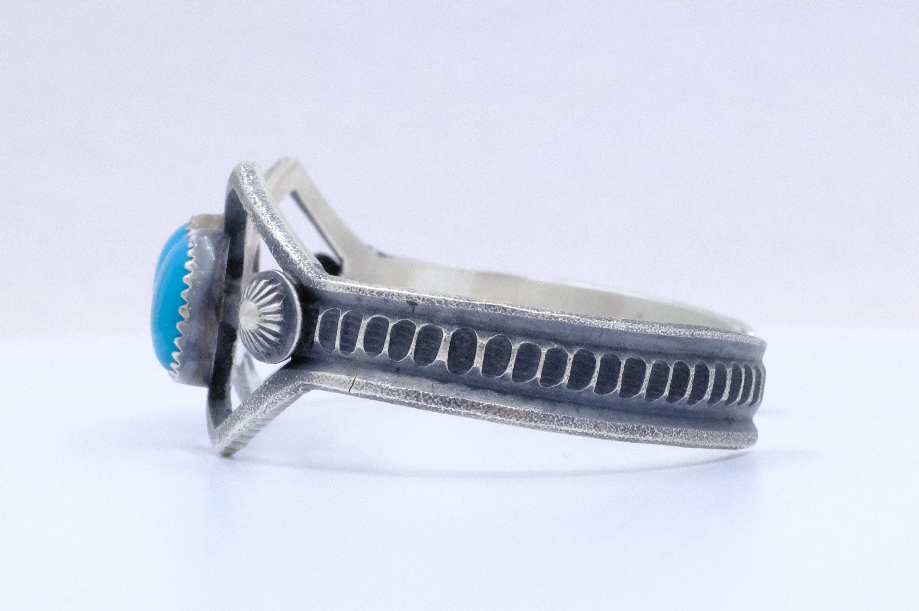 Sterling Silver Turquoise Billah Navajo Cuff