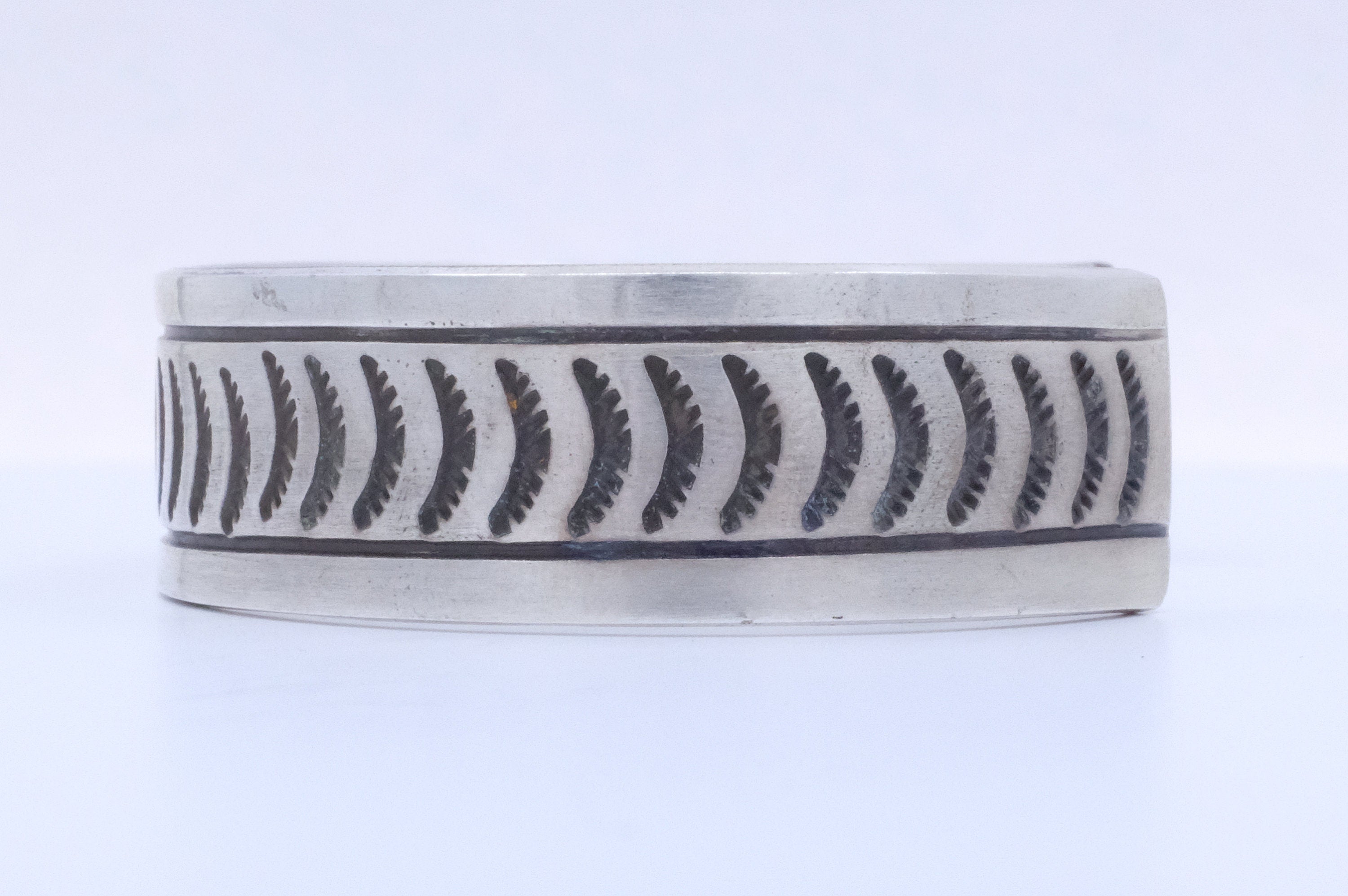 Sterling Silver Rick Enriquez Navajo Cuff Bracelet