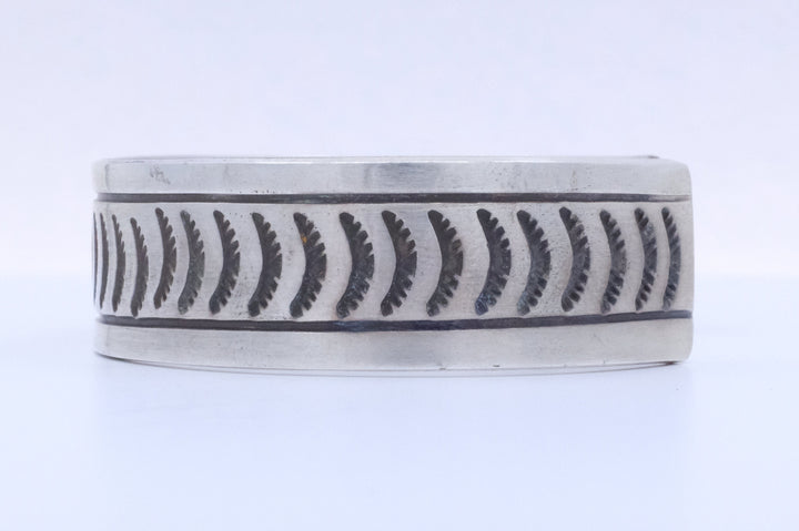 Sterling Silver Rick Enriquez Navajo Cuff Bracelet