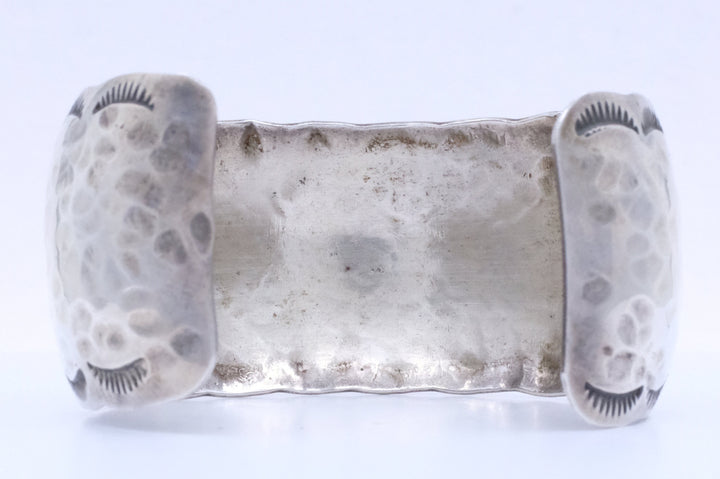 Sterling Silver Wilbur Tracy Navajo Cuff Bracelet