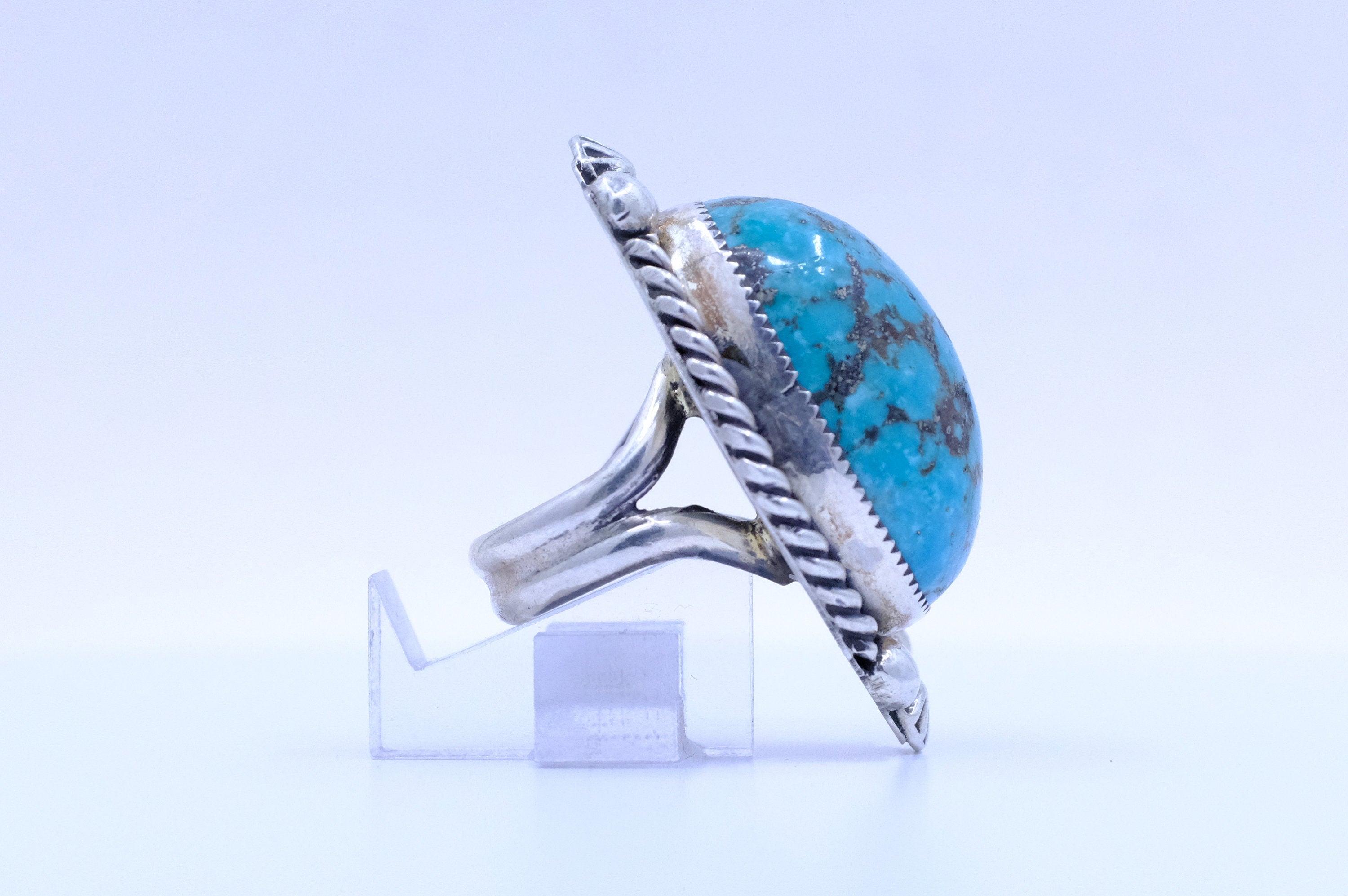 Sterling Silver Egyptian Turquoise Chimney Butte Ring