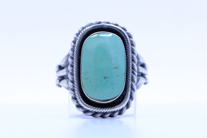 Sterling Silver Turquoise Bobby Platero Navajo Ring