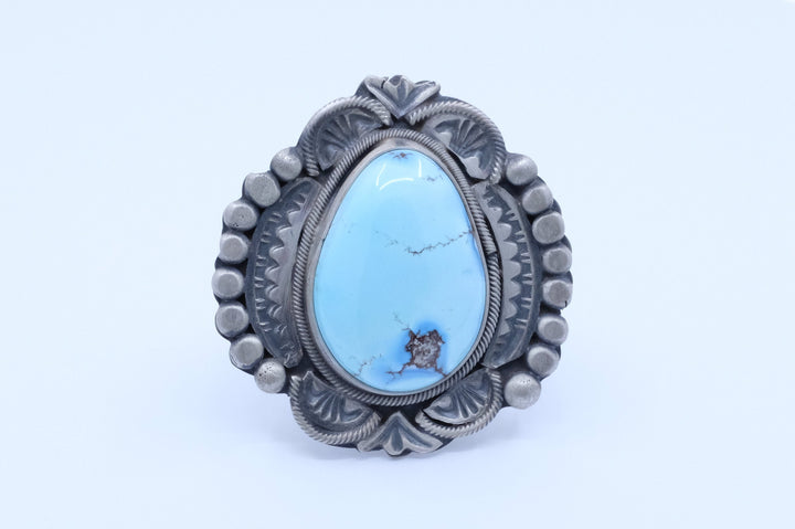 Sterling Silver Golden Hills Turquoise Boyd Ashley Navajo Ring