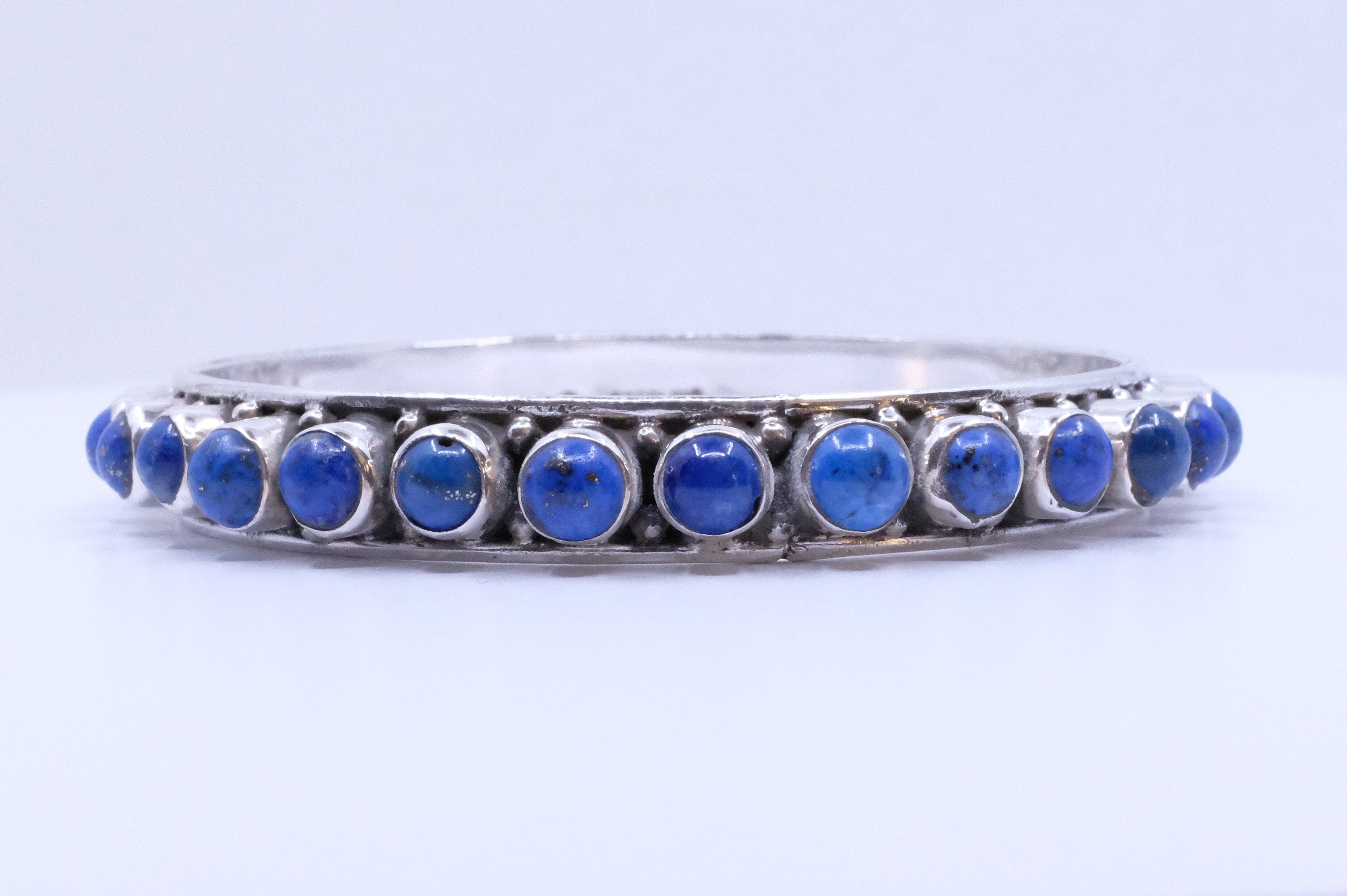 Sterling Silver Lapis Lazuli Bangles