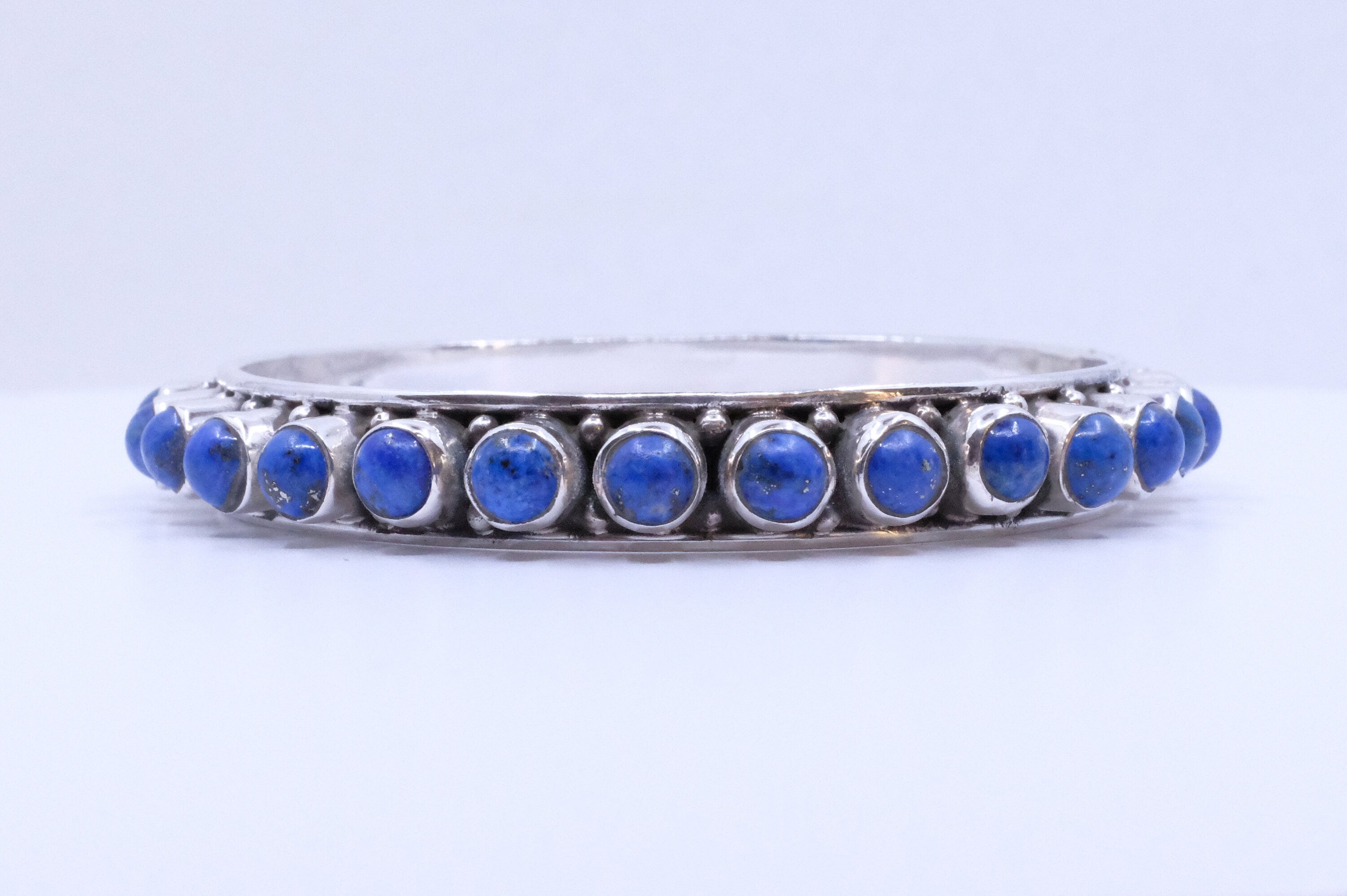 Sterling Silver Lapis Lazuli Bangles