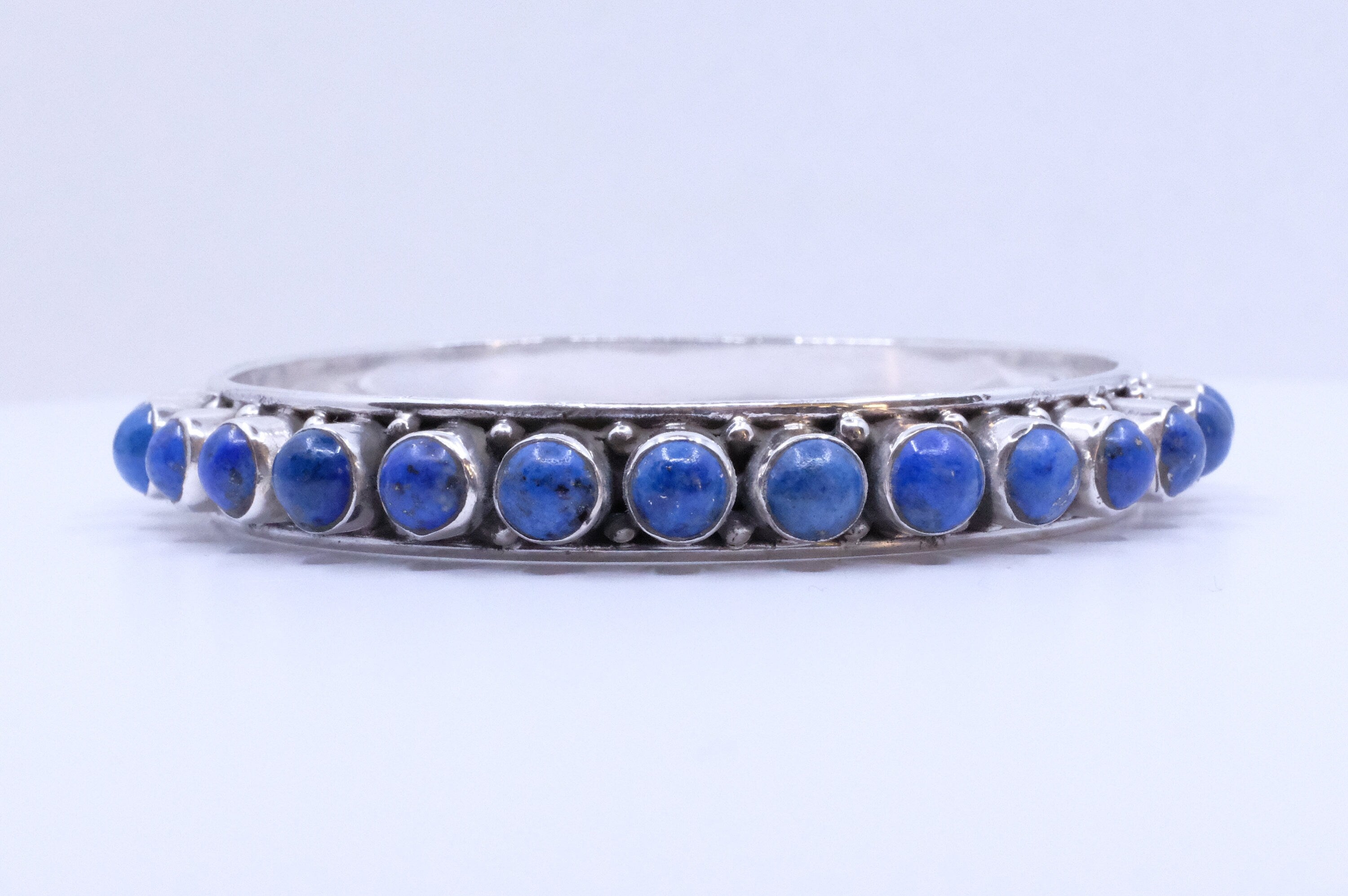 Sterling Silver Lapis Lazuli Bangles