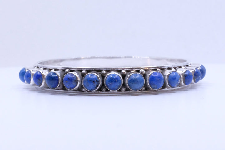 Sterling Silver Lapis Lazuli Bangles