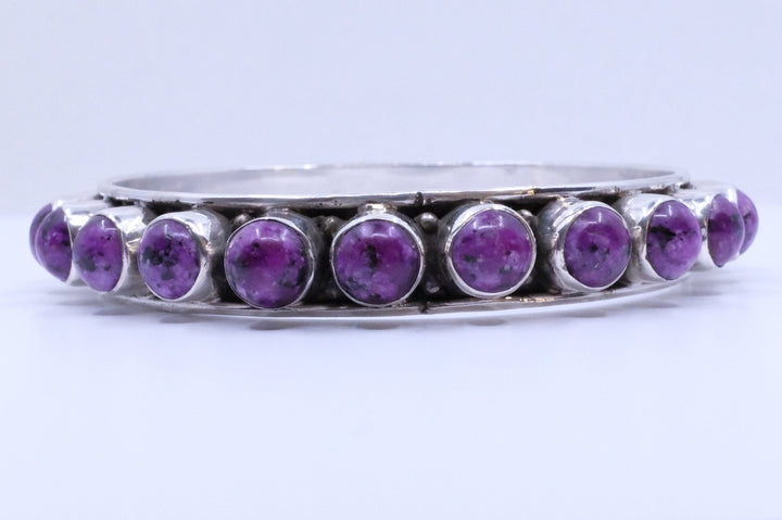 Sterling Silver Sugilite Bangles