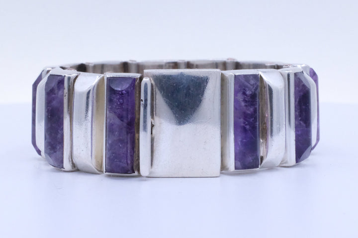 Silver Antonio Pineda Amethyst Bracelet