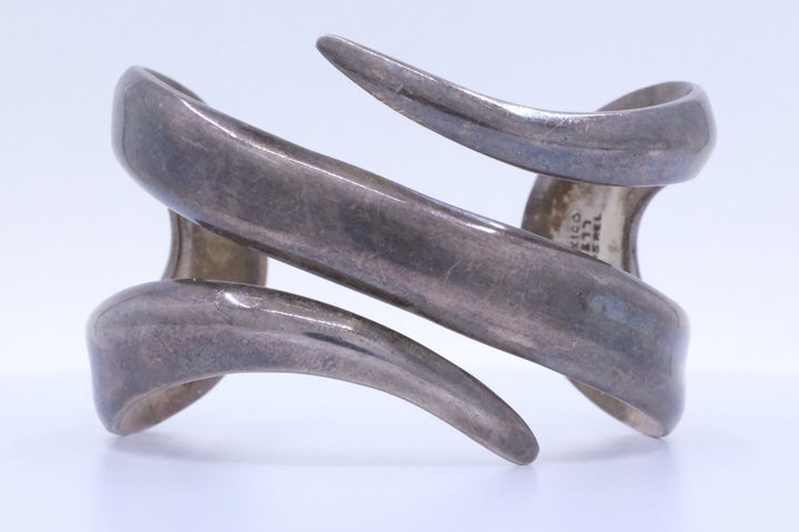 Sterling Silver Patinated Bangle Bracelet