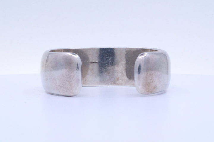 Sterling Silver Modernist Patinated Cuff