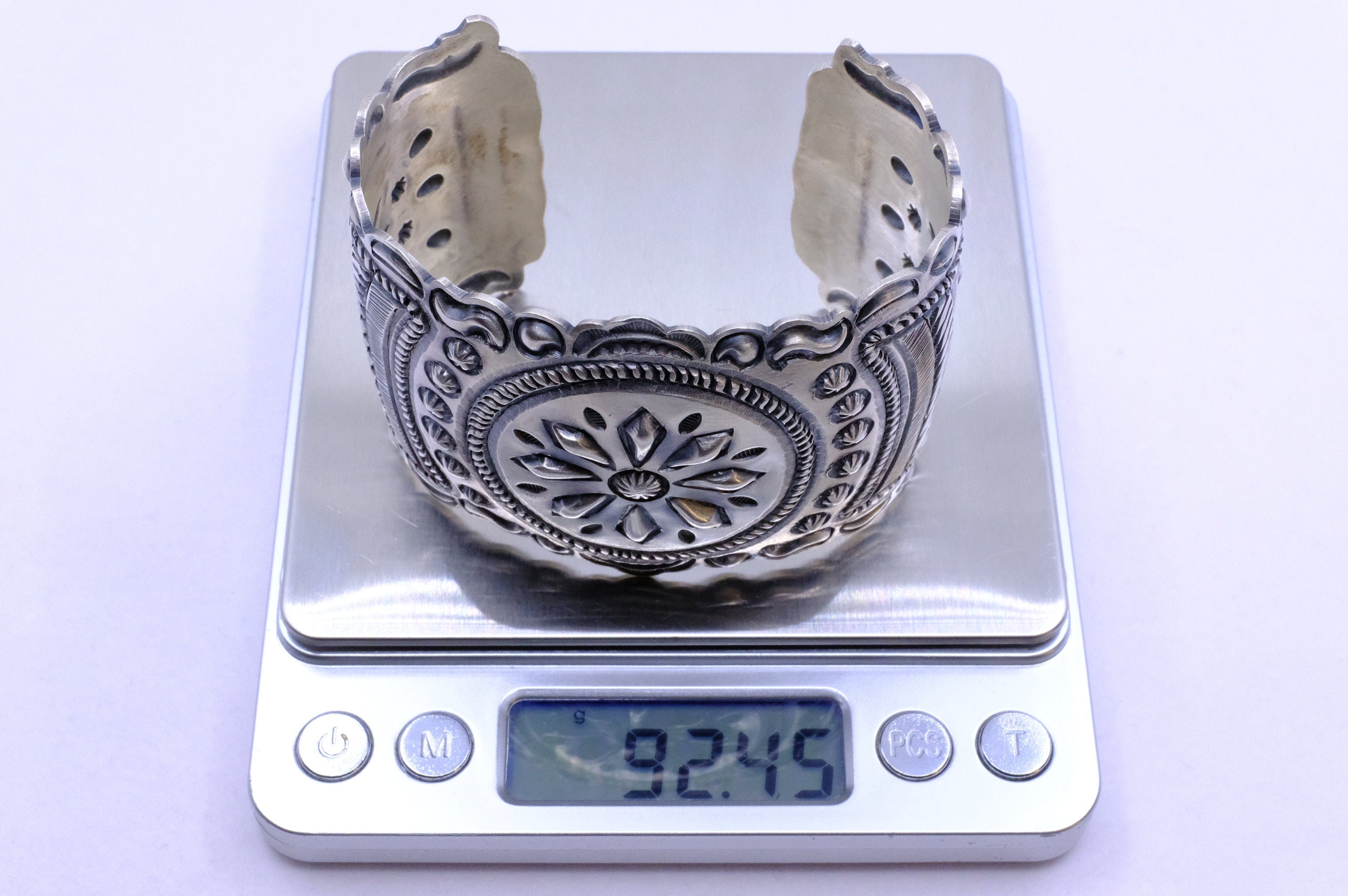 Sterling Silver Eugene Charley Navajo Cuff Bracelet