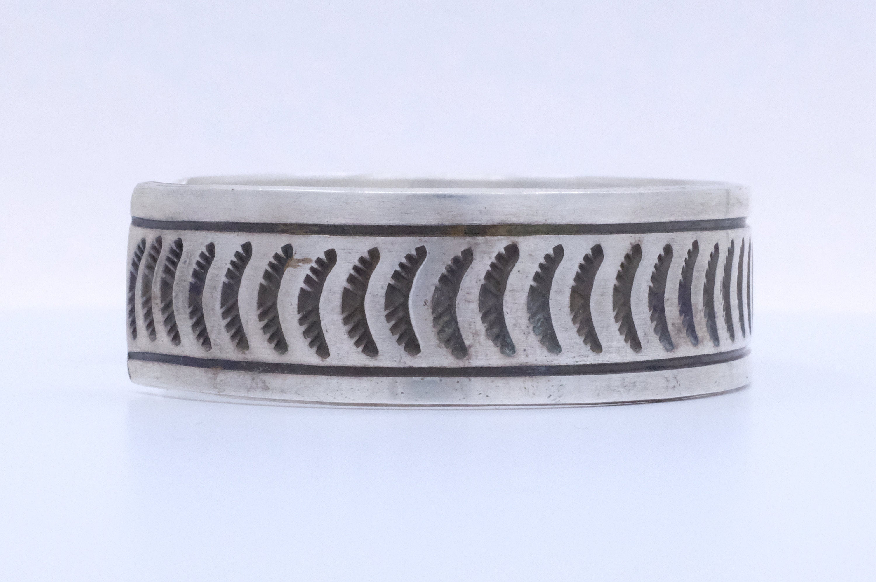 Sterling Silver Rick Enriquez Navajo Cuff Bracelet