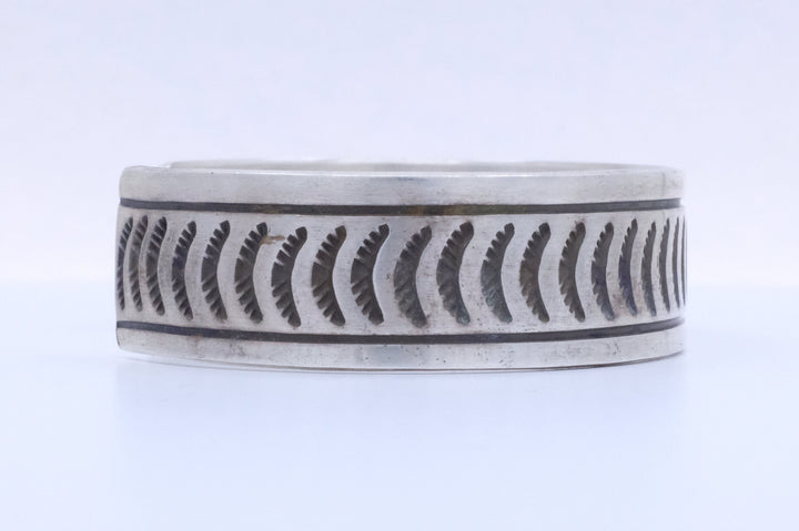 Sterling Silver Rick Enriquez Navajo Cuff Bracelet