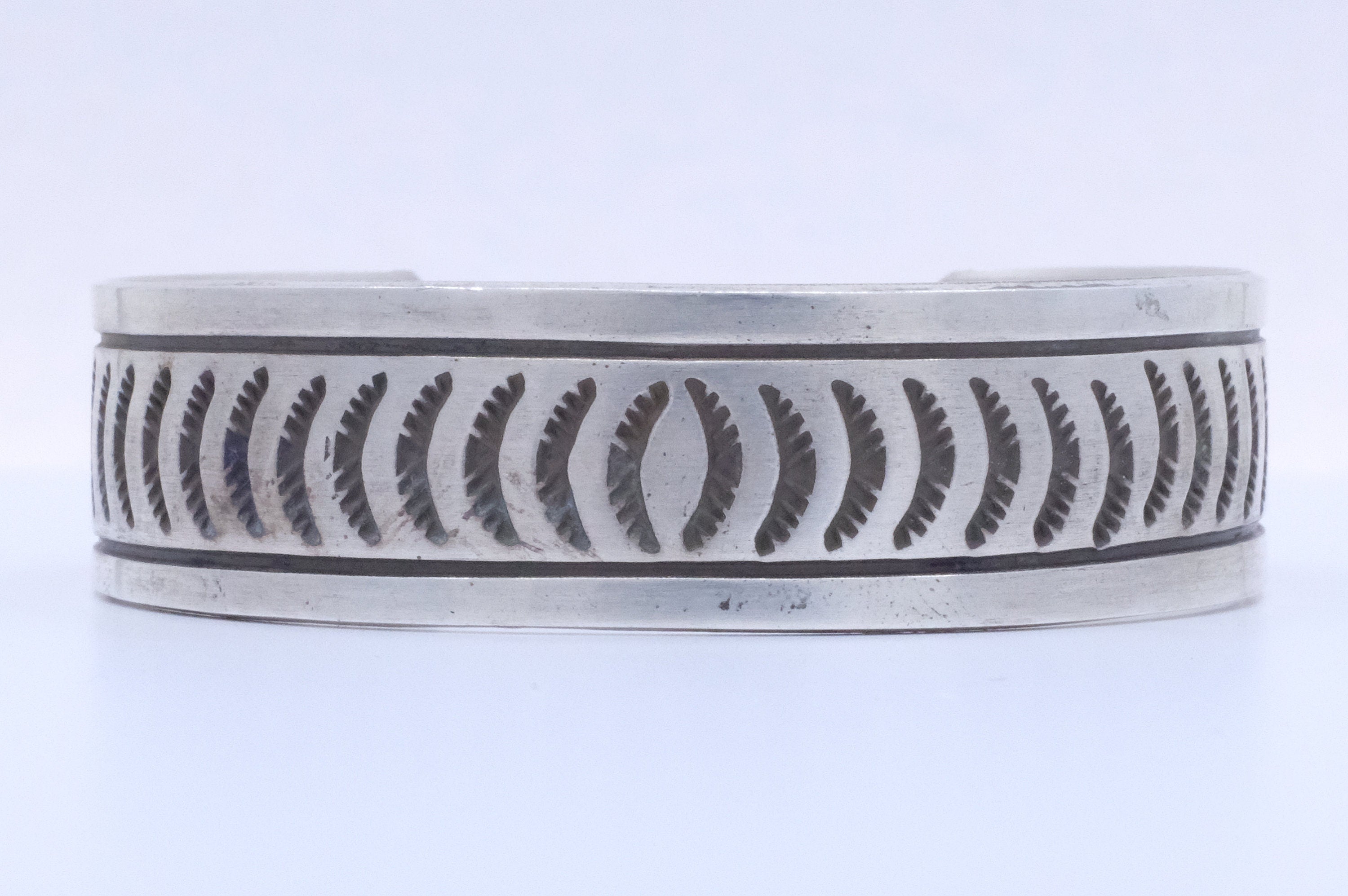 Sterling Silver Rick Enriquez Navajo Cuff Bracelet