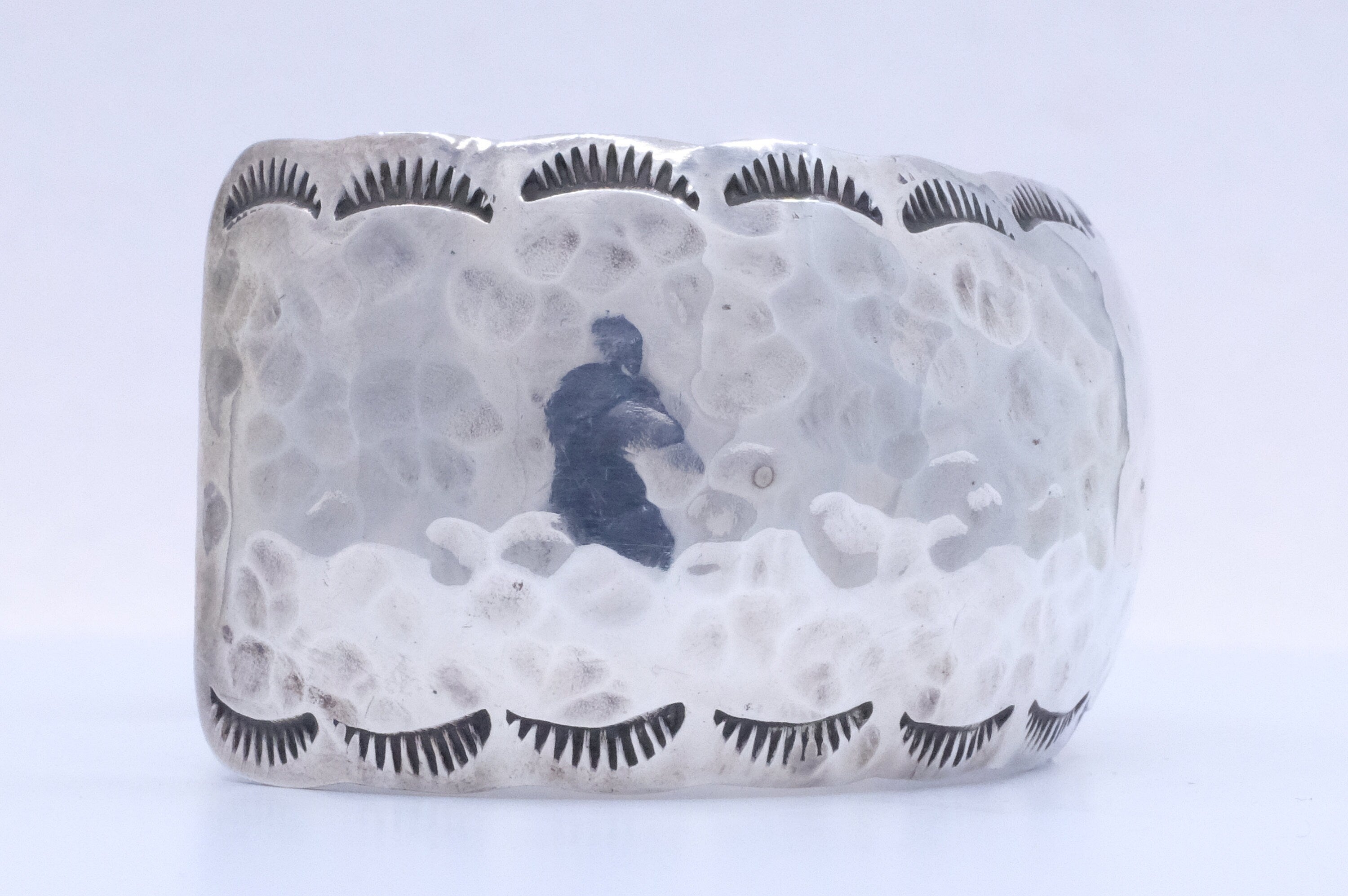 Sterling Silver Wilbur Tracy Navajo Cuff Bracelet