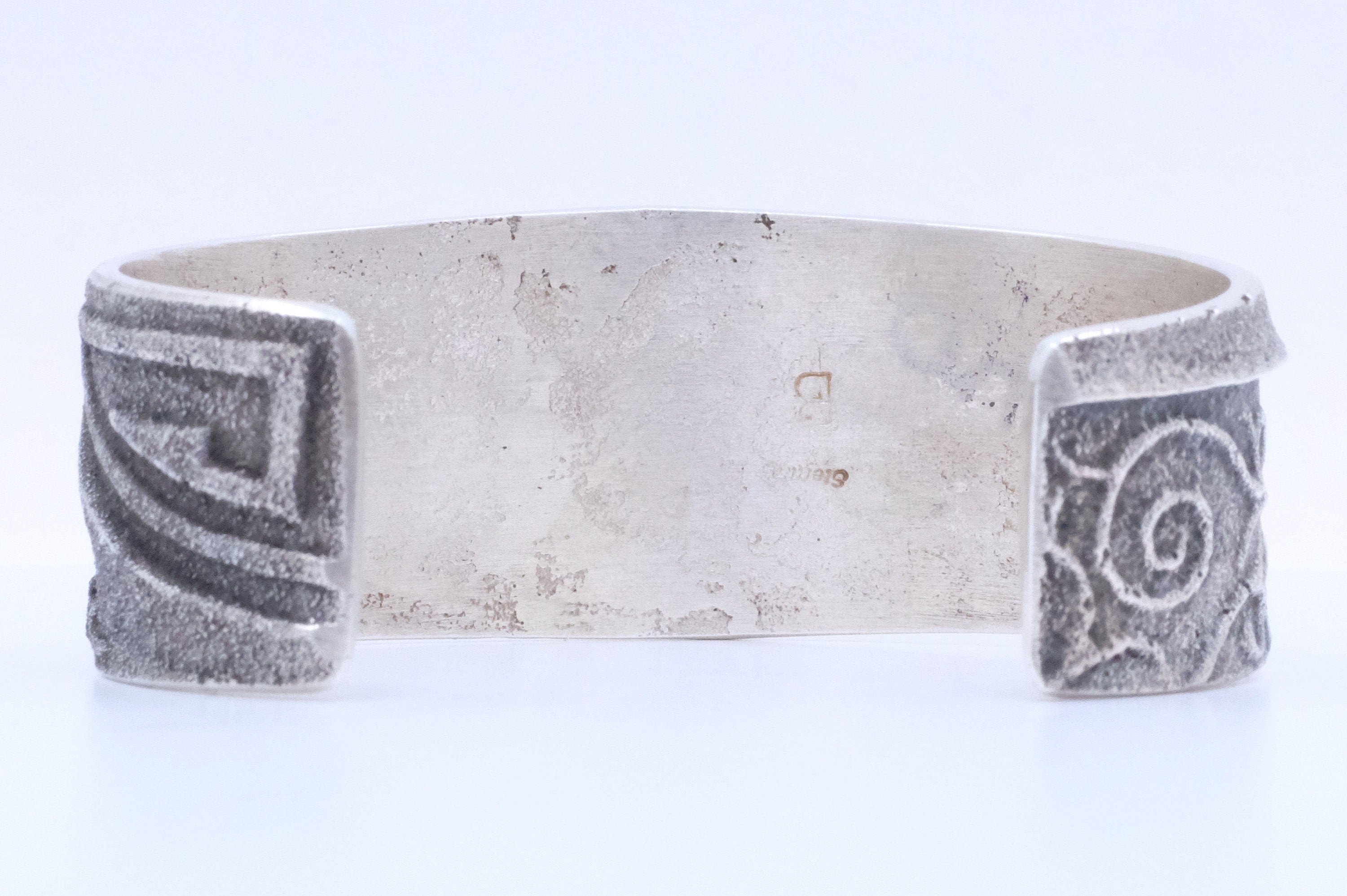 Sterling Silver Lee Begay Navajo Cuff Bracelet