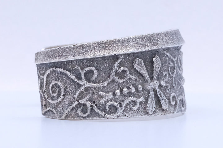 Sterling Silver Lee Begay Navajo Cuff Bracelet