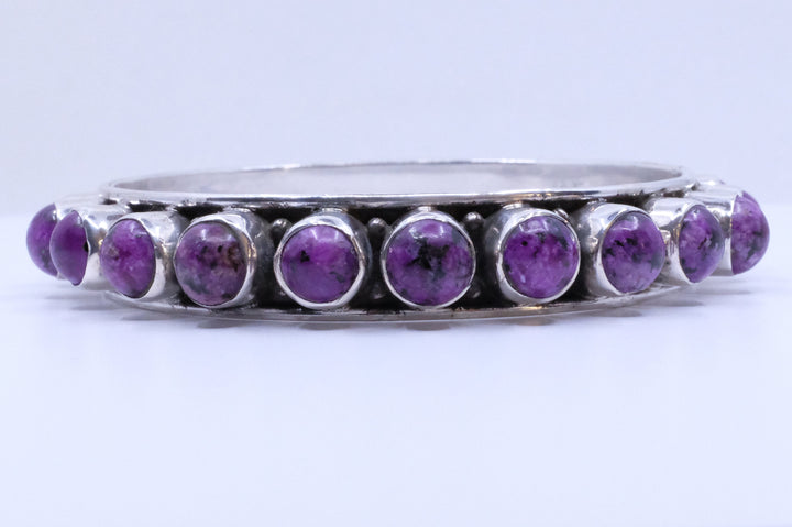 Sterling Silver Sugilite Bangles